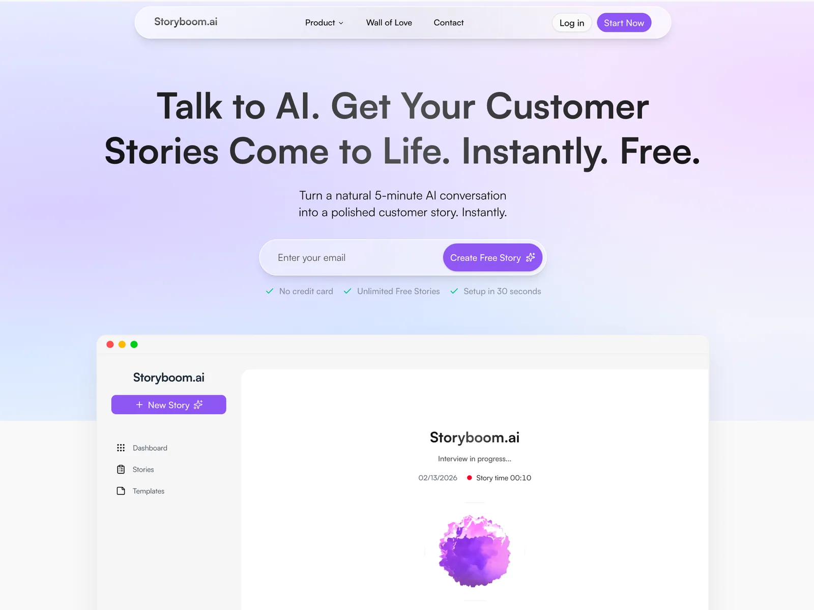 Storyboom product preview